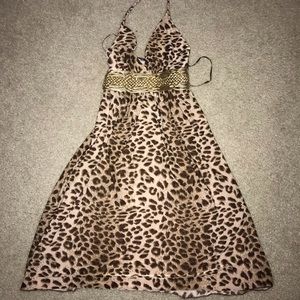 Leopard Print Mini Dress
